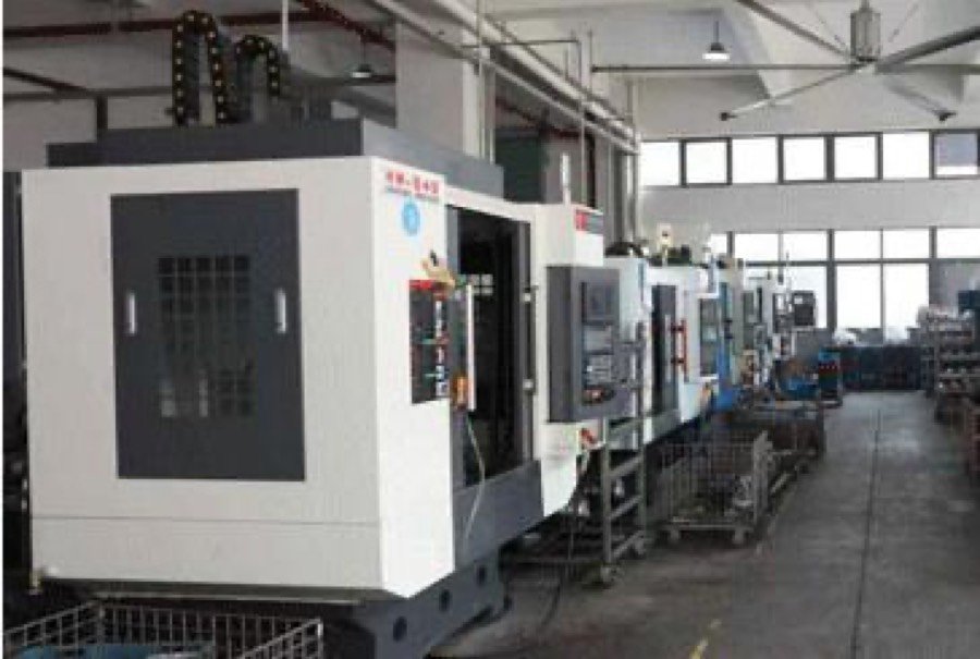 CNC machining centers lined up on the Yilong workshop floor