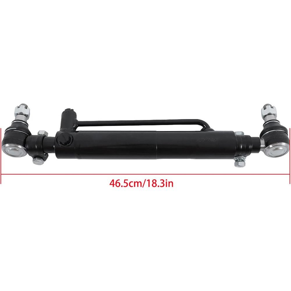 Hydraulic cylinder dimension drawing with overall length marked