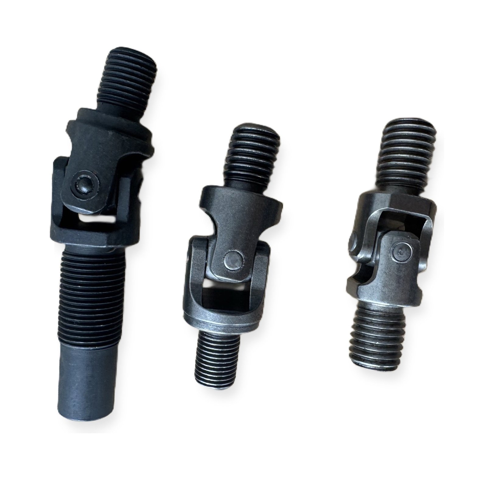 Cross universal joints for agricultural machinery linkages, white background product photo